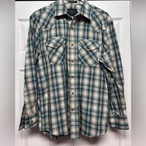 Pendleton Frontier Long Sleeve - Green & Beige